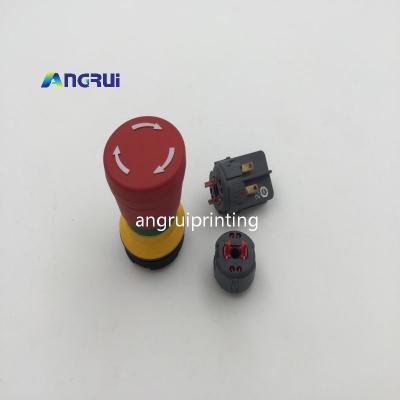 ANGRUI is used for Heidelberg printing press CD102 SM74 SM52 scram switch button A1.144.9129 A1.144.9130