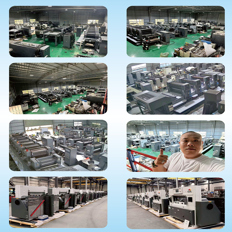 Our second-hand printing machine warehouse